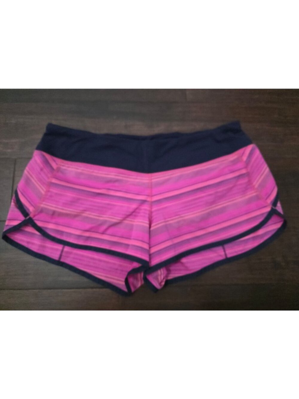 Lululemon Speed Shorts Size 10 Pow Pink Elevation Stripe Running Athletic Shorts